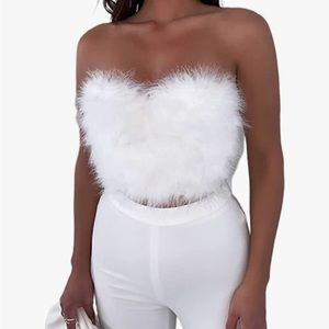 Furry Tube Top
